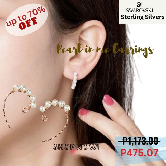 Swarovski Sterling Silver Pearl in me Earrings